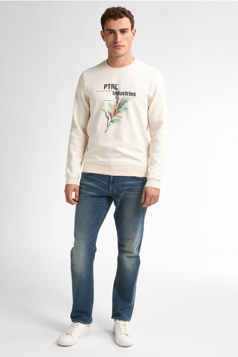 Petrol Industries men sweater round neck print